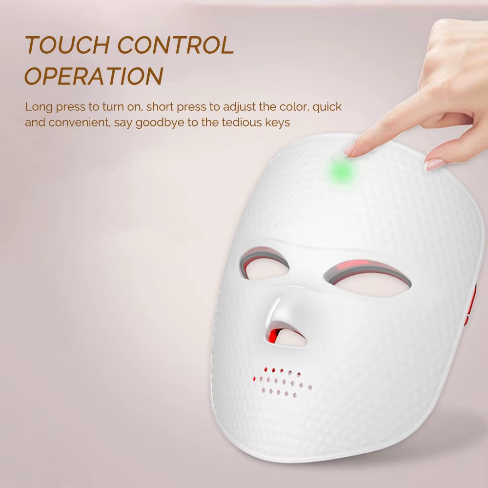 Wireless LED Mask 7 Color LED Face Mask Photon Skin Firming anti Aging Rejuvenation Beauty Mask Machine